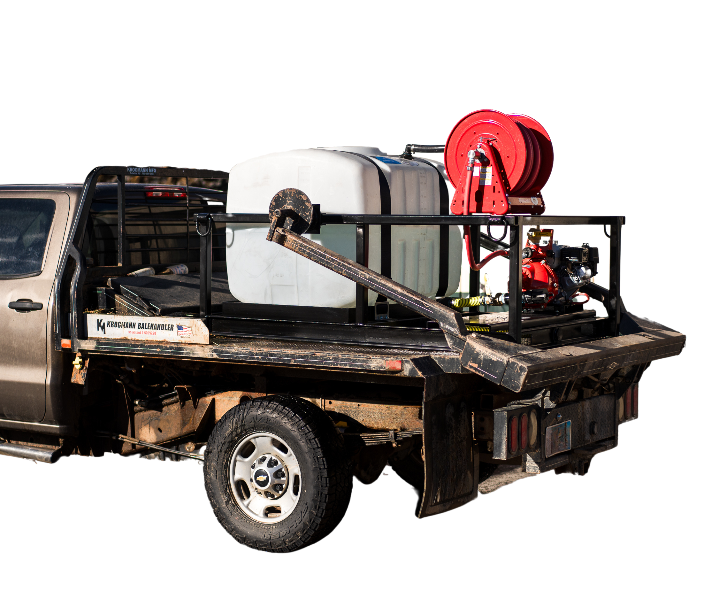 200-Gallon Bale Bed Sprayer - Units for Cattle Spraying, Weed Spraying, Tree Spraying, Fire Fighting