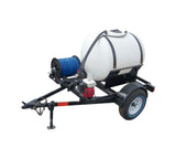 General Purpose Trailer Sprayers - Model: WC20055.5HCL - General purpose sprayer for lawn care, turf, weed control, etc.  Equipped with GX200 Honda engine, centrifugal spray pump, 50' of hose and Black Jewel handgun.