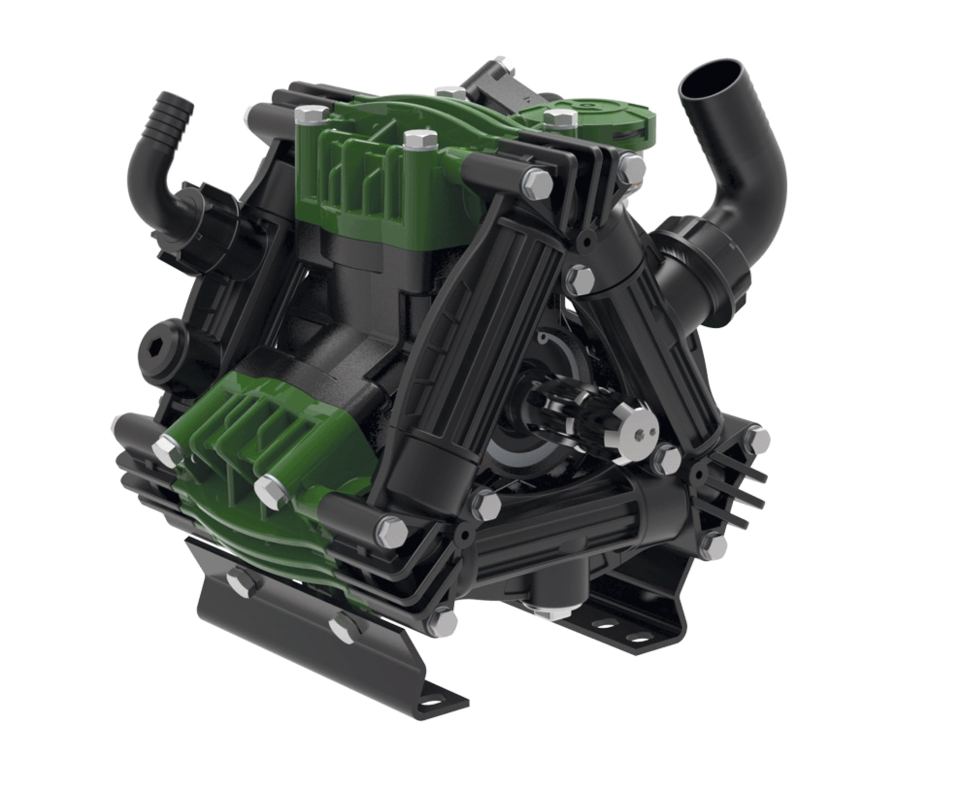 ZETA 120 - Three-diaphragm pump with pulsation dampener.