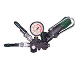 UDOR Pump Mounted Control Units - Pump or remote mounted control with adjustable pressure regulator with manual dump lever. Includes two 1/2" ball valve discharge ports and pressure gauge.  Standard on Delta/Kappa 40, Kappa 55.