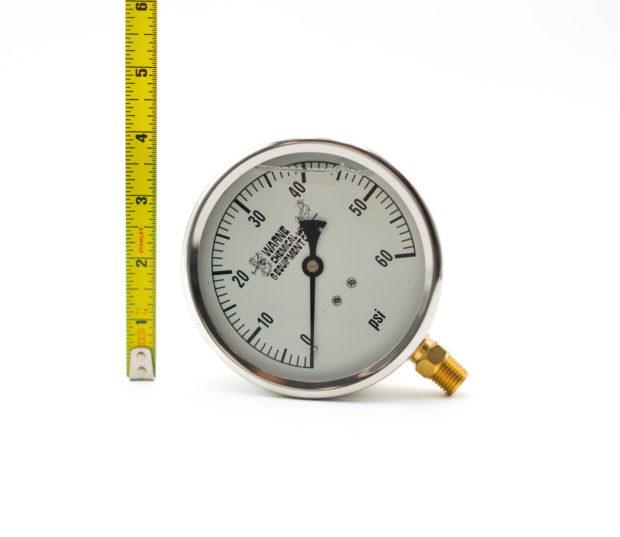 4" Liquid Filled Gauges, 1/4" Bottom Stem
