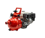 Davey AK308 Two Stage Pump* - GX270 Honda electric start engine. 120 gpm and 36 psi. 20 gpm and 144 psi. 3-way discharge manifold (one 1-1/2", two 1" ports). Economical, yet high efficiency pump